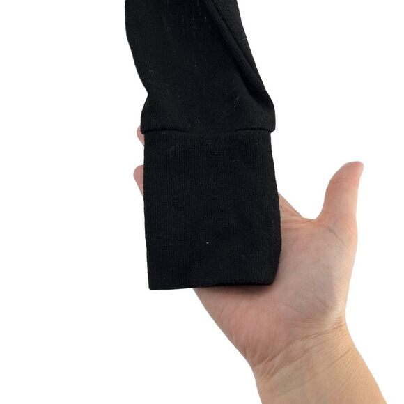 Habitual Black Open Front Cardigan Lightweight Knit Sweater‎ Jacket Size L - Picture 8 of 8